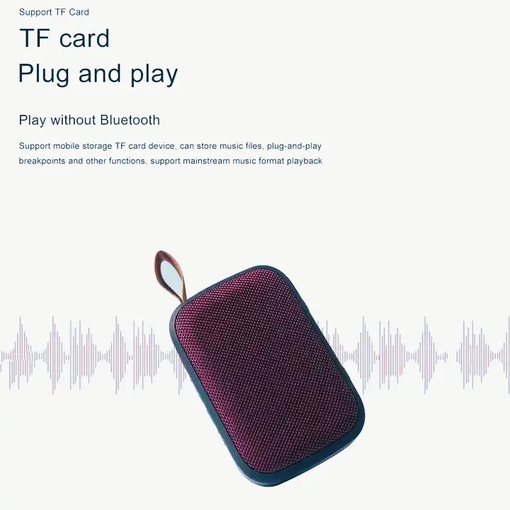 2023 New Customization Wireless Bluetooth Audio Speaker with USB Charger for Automotive Use
