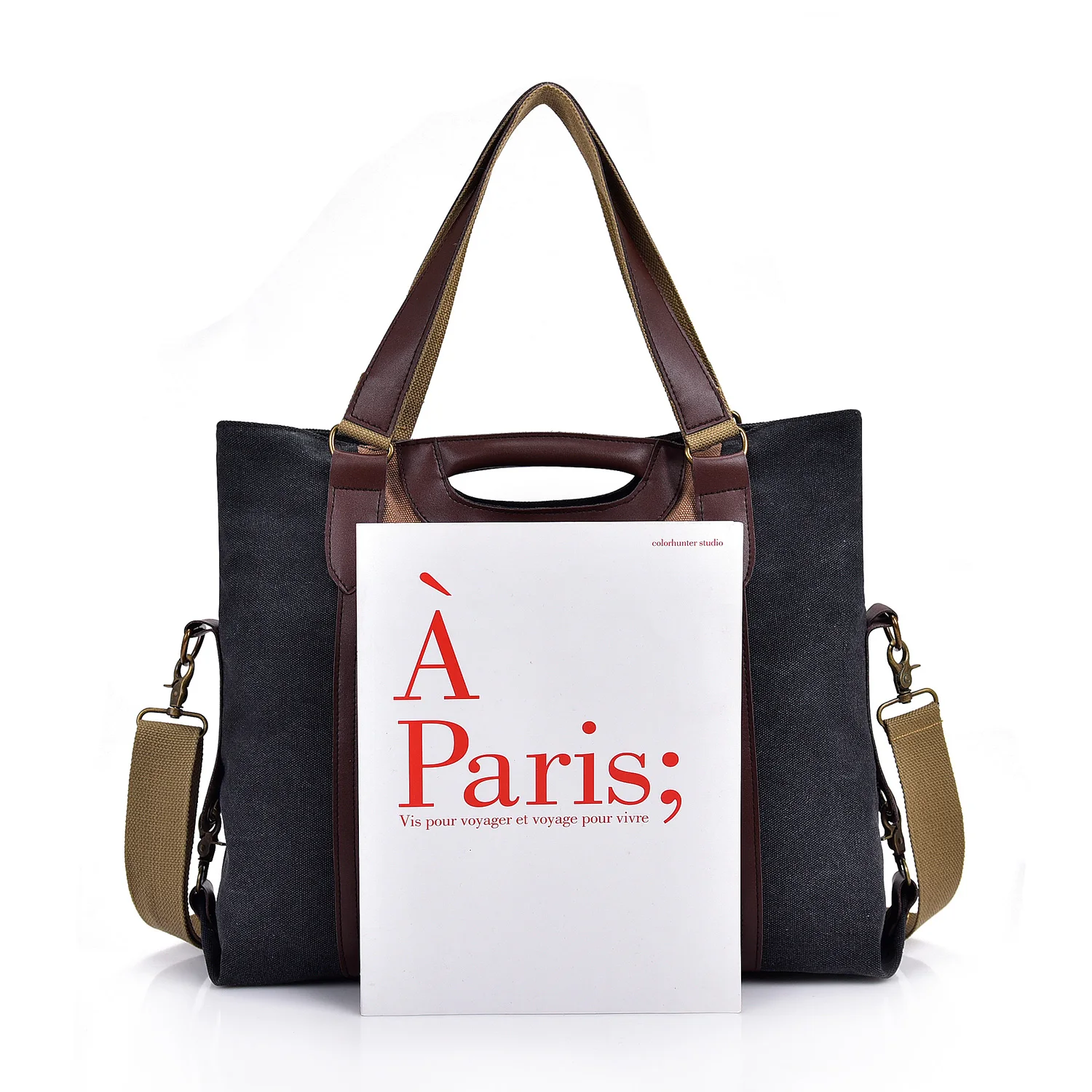 Good price fashion online shopping china factory wholesale new model ladies women canvas handbags