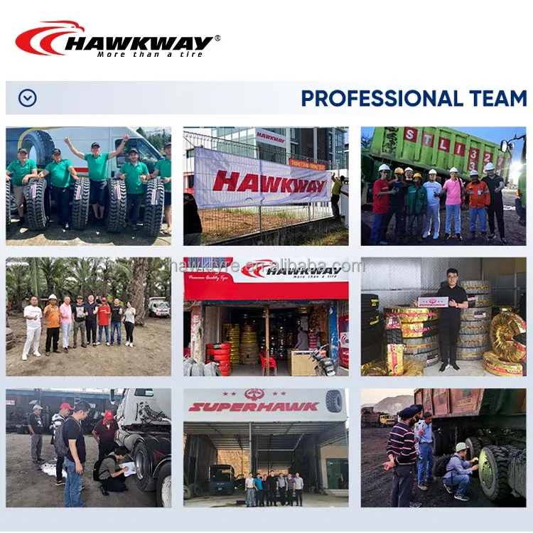 HAWKWAY/llantas New Commercial Truck Tires 10.00R20 Heavy Duty 8.25R20 9.00R20 11.00R20