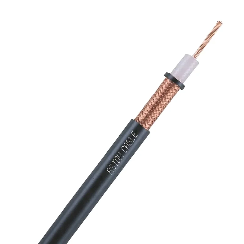 Manufacturer direct 50ohm low impedance high performance RG213 coaxial cable for information dissemination