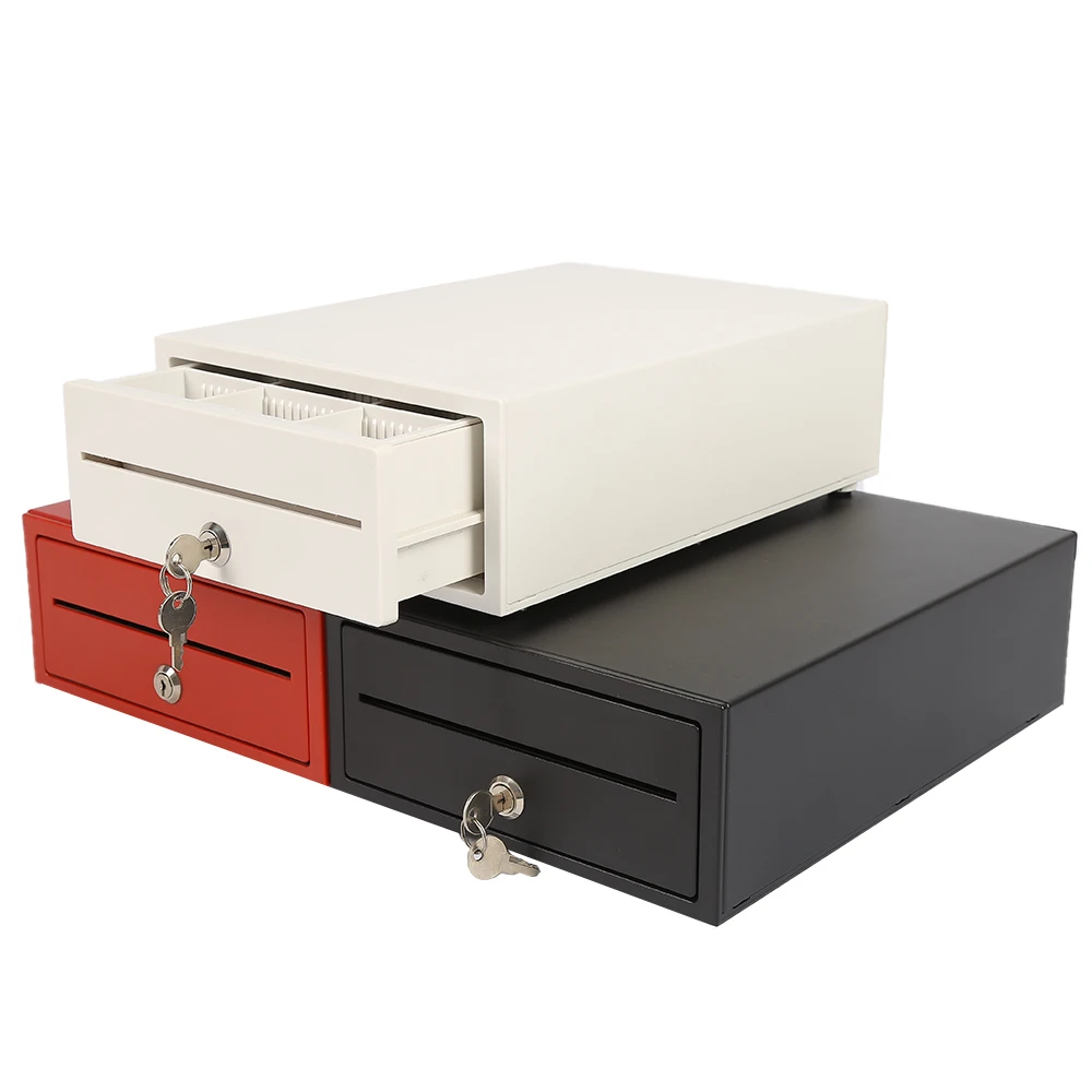 208 Small Cash Drawer For POS System RJ11 12V POS Cash Drawer High Quality Supermarket Money Lock Cash Box