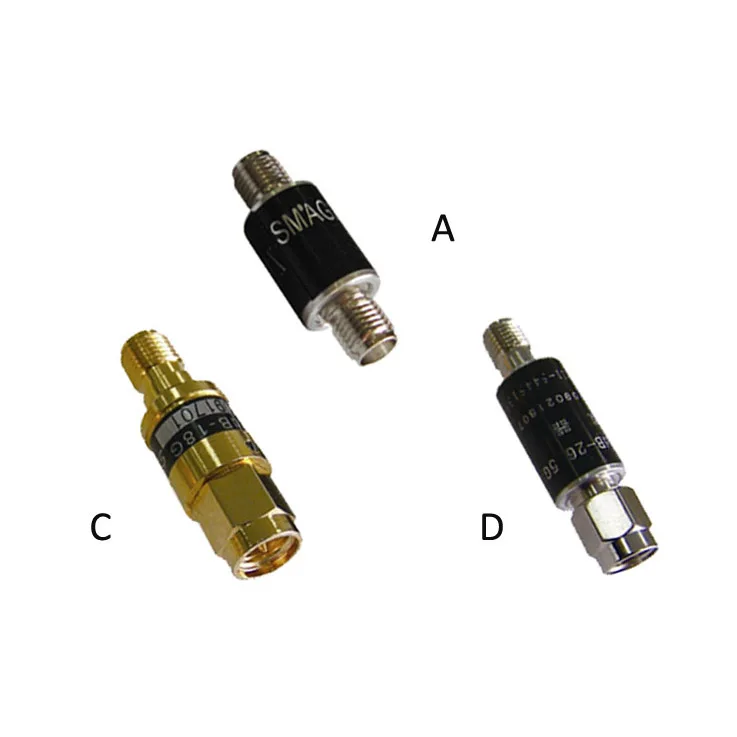 SMAG2 RF аттенюатор 2 Вт SMA к коаксиальный Фиксированный 1-9dB10dB 20 дБ 30 штекер DC до 6 ГГц 26 5
