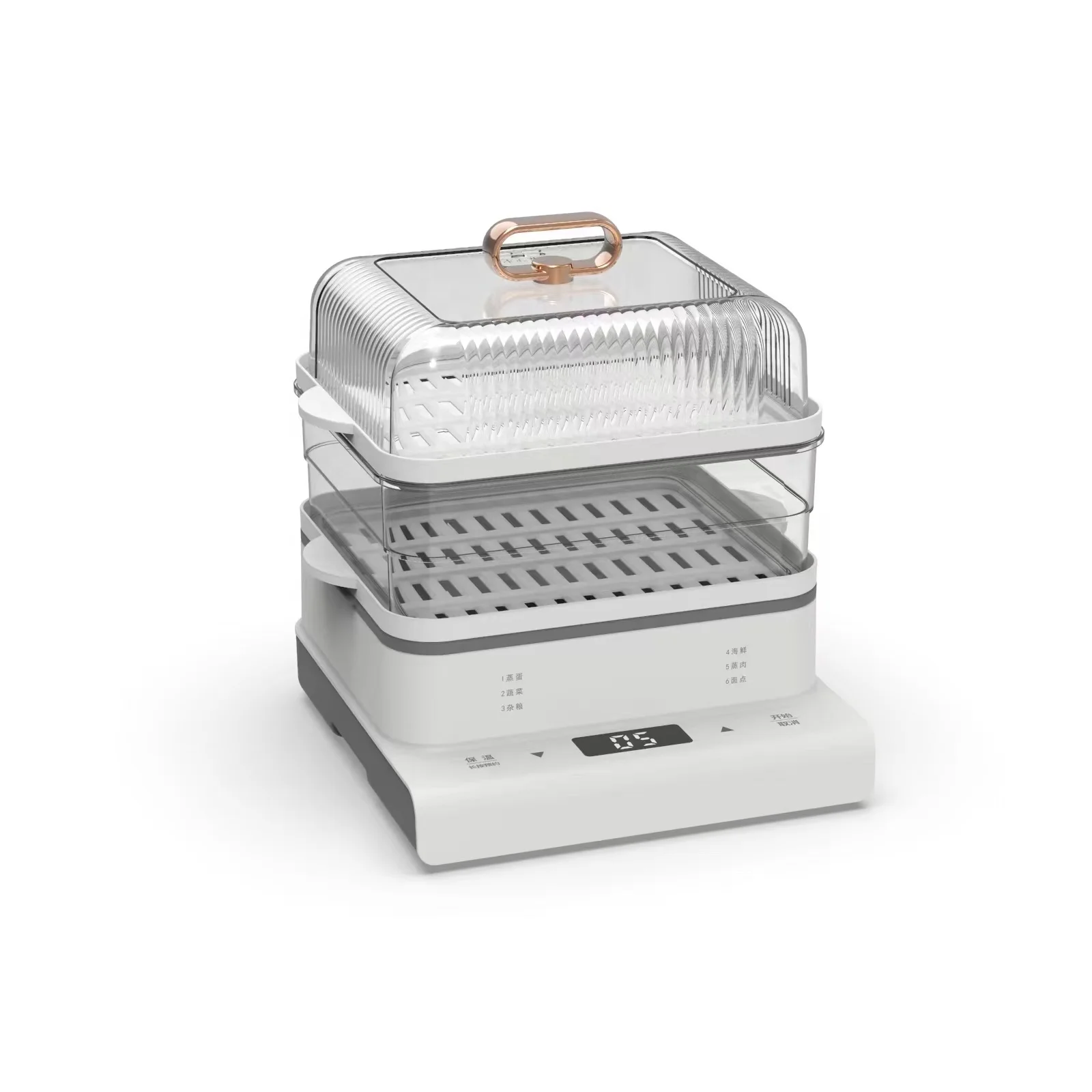 15L Big Capacity 3 Layers Electric Food Steamer Household Fast Cook Food Warmer Steaming Cooker Multifunctional Electric Steamer