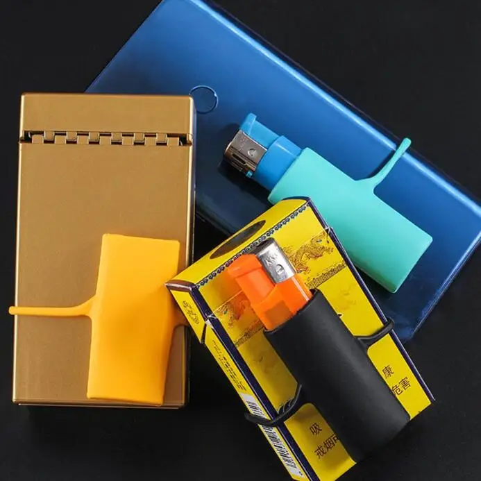 Portable Cigarette Cover Non Slip Lighter Casing Protector Smoking Accessories / Silicone Lighter Case