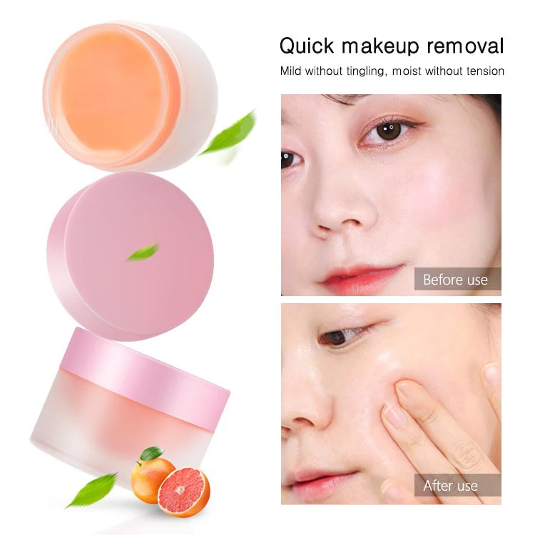Low MOQ Private Label Skin Care Organic Vegan Face Lip Eye Makeup Deep Cleansing Cream Makeup Remover Balm