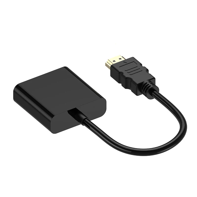 Мирный высококачественный дешевый адаптер 1080P HDMI-VGA переходник штырь-гнездо HDMI аудио видео