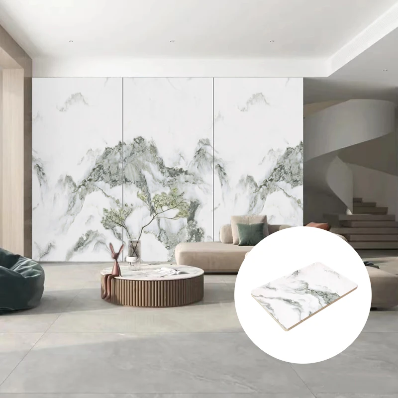 3d Pvc Sheets Pet Marble Type Wall Panel Fireproof Faux Stone Modern Hotel Wpc Wall Panels Interior Boards Customized Size