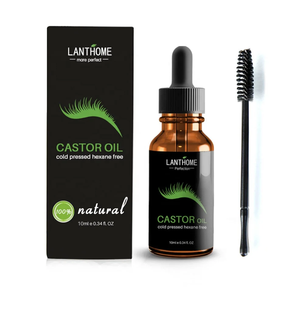 10ml Pure Castor Oil Eyelashes Growth Serum Eyebrow Fast Growth Liquid Essential Oil Makeup Eyelash Enhancer
