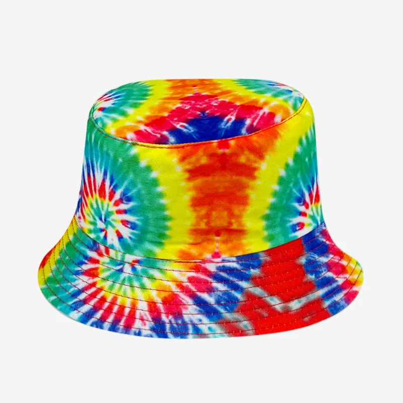 Wholesale Custom Sweet Cool Girl Style Sun Hat All-match Tie Dye Bucket Hat For Women
