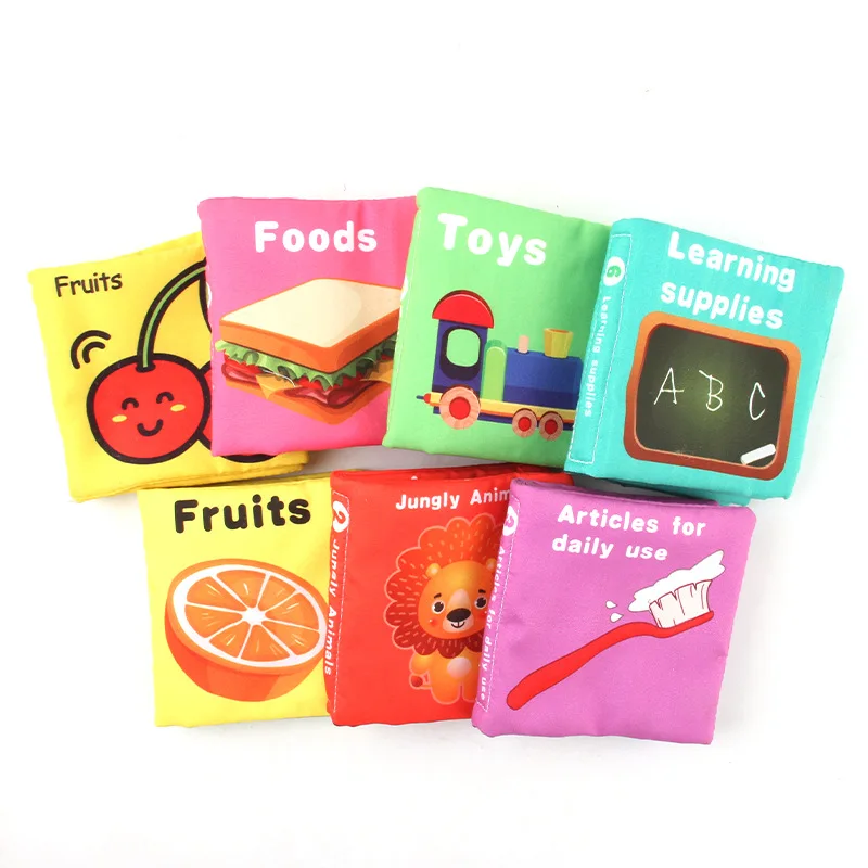 Baby Cloth Book Soft Washable Early Learning Learning Reading Cognize Intelligence Development Puzzle Cloth Book Gifts Drop Ship