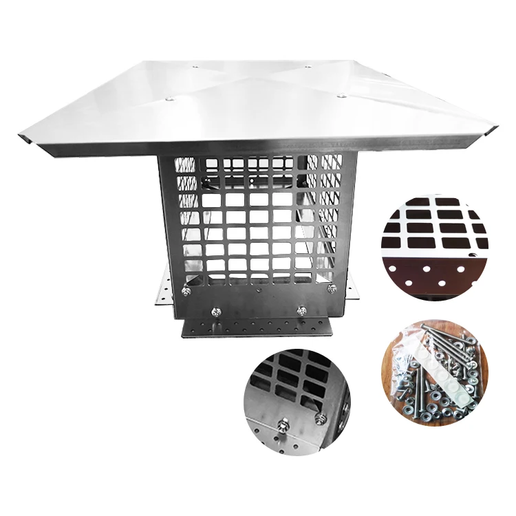 cost-effective insulated stainless steel stove chimney flue kits cowl, rain cap