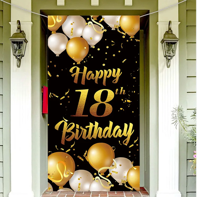 2023 new arrival polyester big size outdoor happy birthday flag custom flag banner