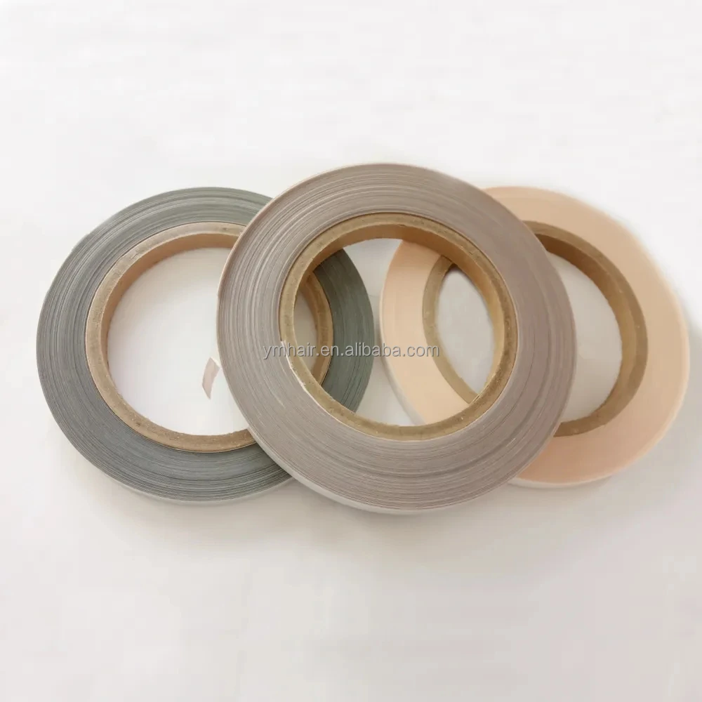 Skin/Black PU Glue Strip For Tape Hair Extension Making Thinner-PU-Fabrics For Making Tape Hair Extension