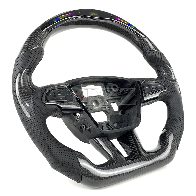 LED display screen for car interior for Ford Focus MK3 ST RS upgraded forged carbon fiber steering wheel 2015 2016 2017 2018