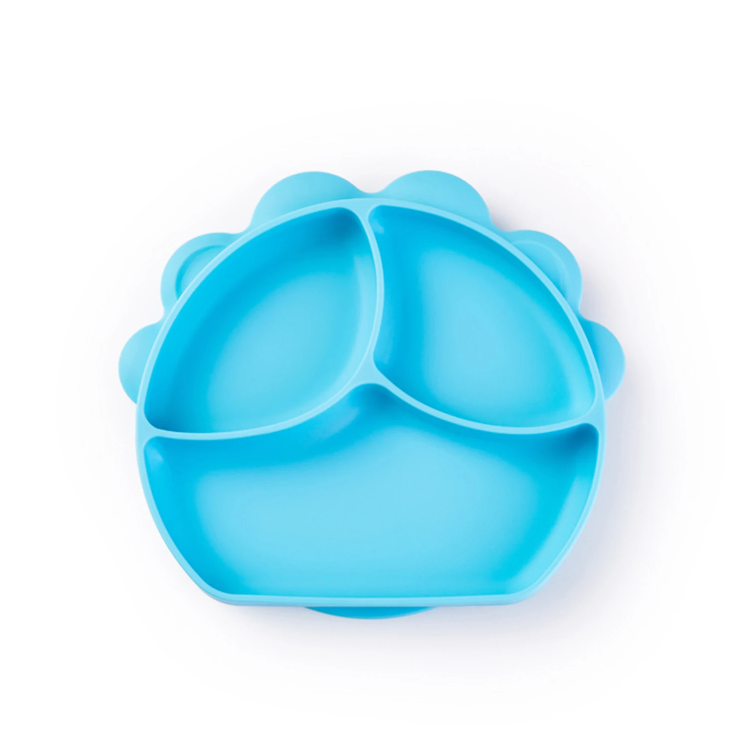 BPA Free Eco Kids Toddler Silicon Dinner Food Plate Baby Silicone Suction Plate
