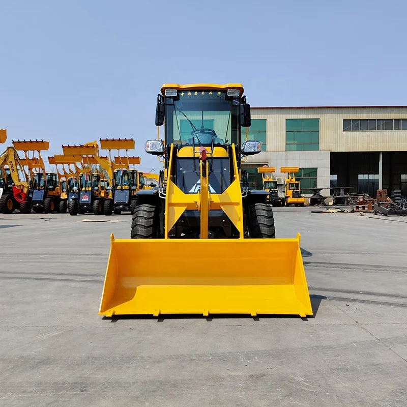China Mini Loader Front End Compact Wheel Loader 400Kg 600Kg 1000Kg Loading Capactiry Loader For Sale