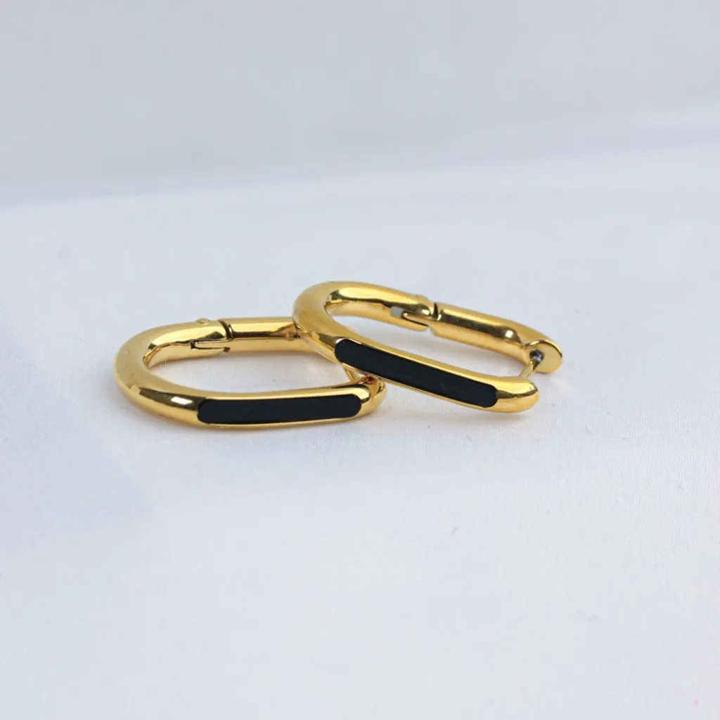 Jewelry Earrings 2024 Fashion Wholesale 18K Gold Plated U Shape Earrings  Stainless Steel Women Accessories