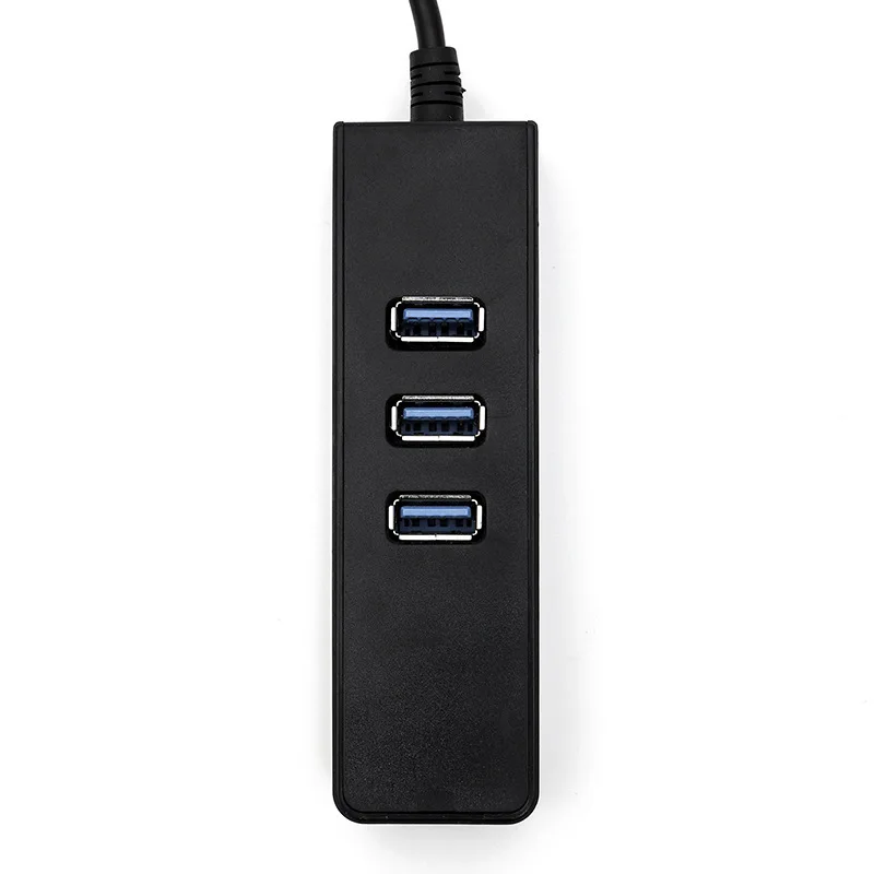 Hot Selling 3 Port USB 3.0 Hub 3 in 1 Docking Station USB 3.0 Gigabit Ethernet Adapter for Laptop Tablets