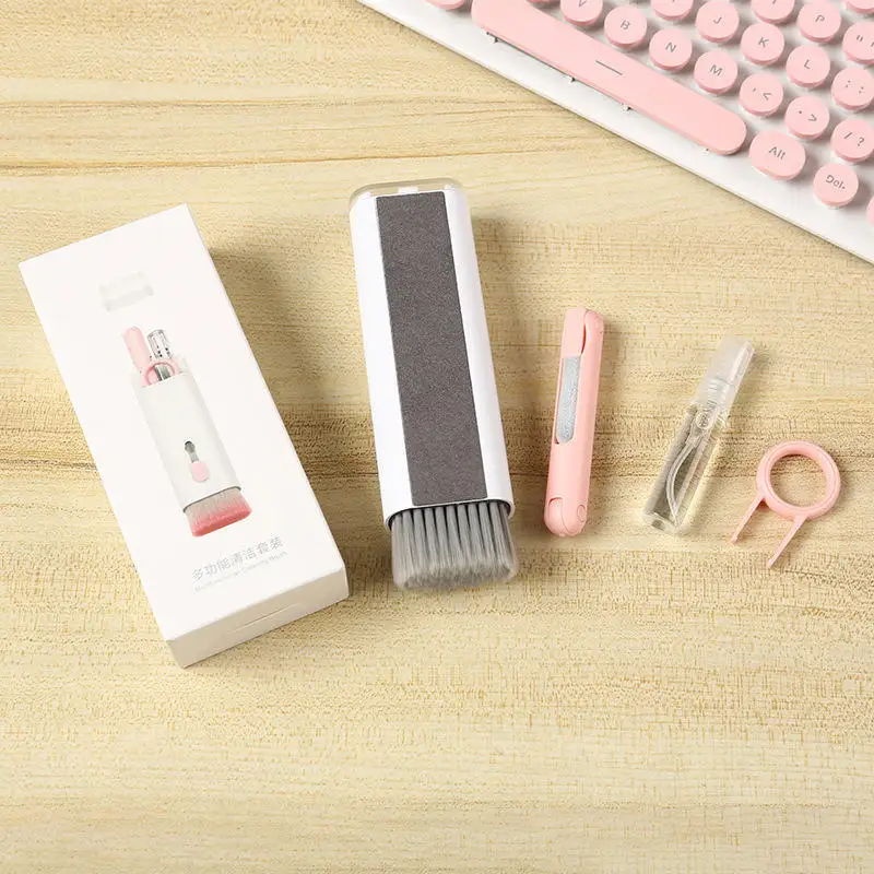 Portable 7 in 1 Electronic Cleaner Kit Phone Laptop Multifunctional Cleaner Keyboard Earphone Cleaning Brush