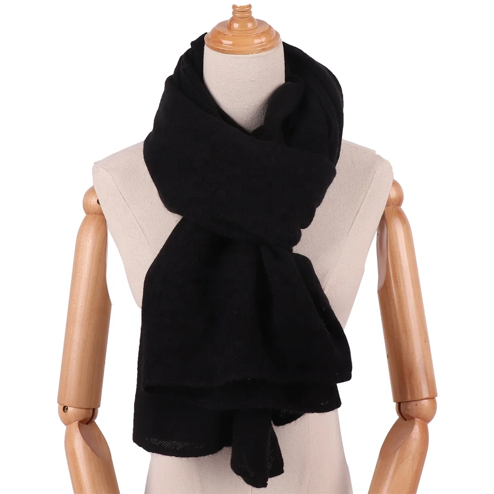 Cheap Wholesale Autumn and Winter Unisex Scarf Pure Color Comfortable Soft  Cashmere Scarf Shawl
