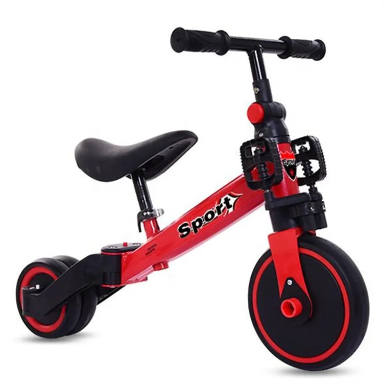 Cheap Price Multifunction Skate Tricycle for 1-4 Years Old Child PVC PU Steel Customized Hard Frame (non-rear Damper) HONG TENG