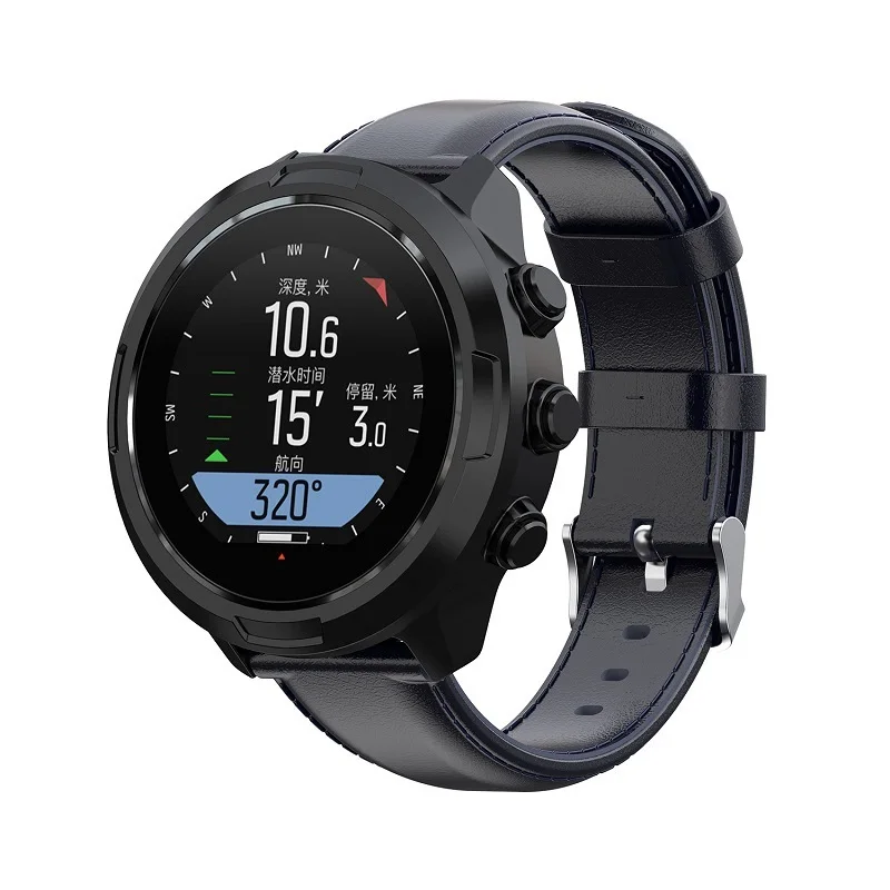 Для Suunto 9/7/D5i спортивные наручные часы HR Baro аксессуары сменный ремешок 24 мм масляный вощеный кожаный для часов