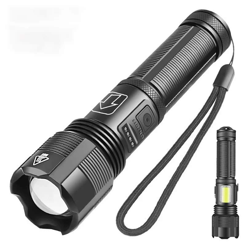 JinTeng Factory Wholesale Cheap IPX4 Aluminum Alloy XHP50 LED 10W Five Level 18650 Battery Tactical Flashlight Without Battery