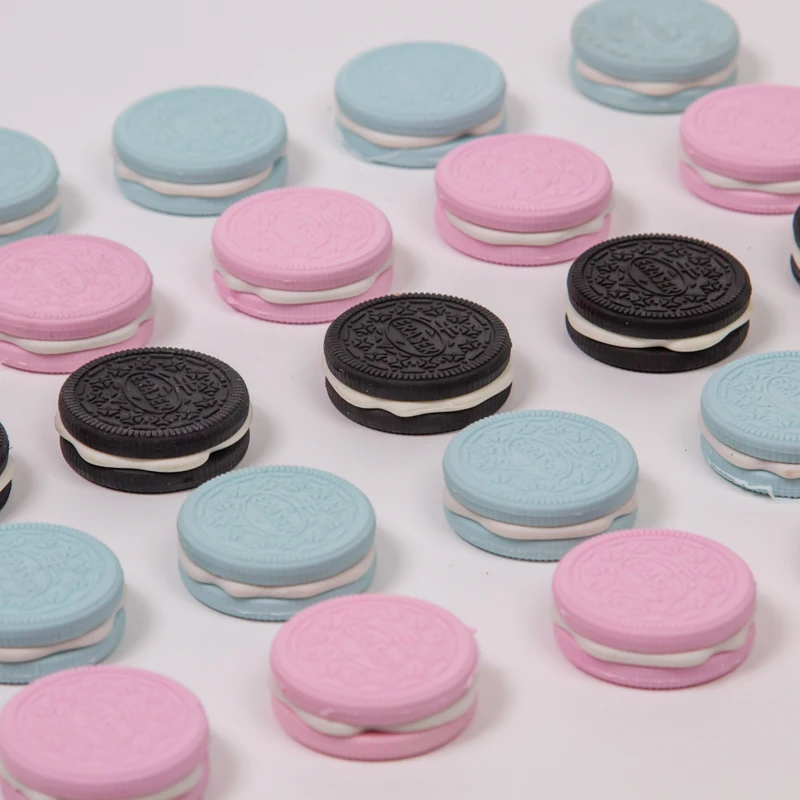 China supplier dropshipping sandwich biscuit eraser three color choices for school writing work detachable rubber