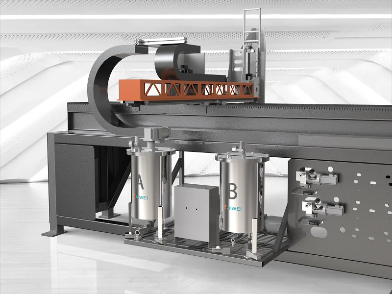 Машина для производства прокладок из полиуретана, автоматическая машина для запечатывания пены и клея, пенополиуретановая машина KW520D