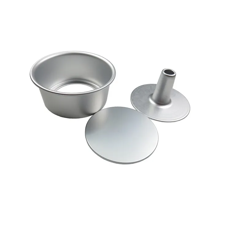 Aluminum Alloy Round Hollow Chiffon Cake Mold Angel Food Cake Pan Baking Mould With Removable Bottom