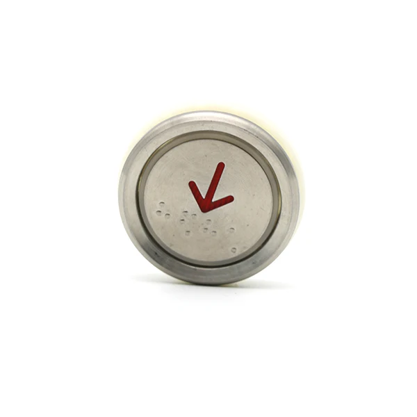 Wholesale Mitsubishi Button Round Elevator up Down Push Button Switch for Elevator Parts Red Blue DC24V