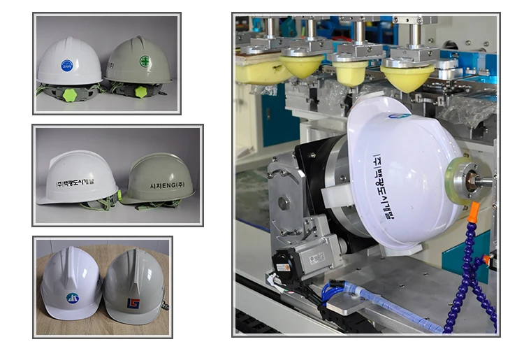 F-P300DRS6 Automatic Servo Motor Pad printer for safety helmet