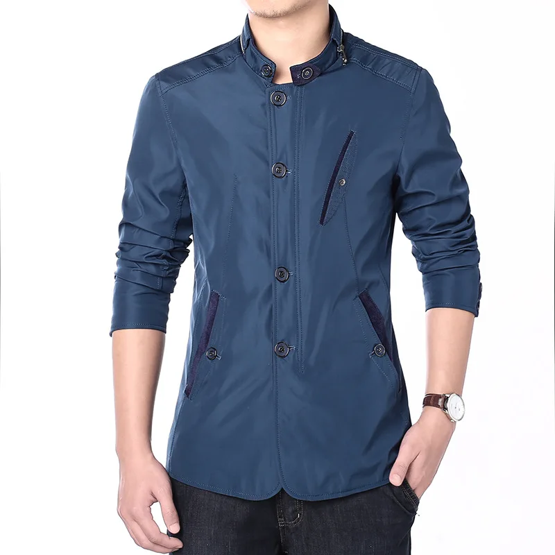 
Custom Logo 2021Spring and Autumn Outdoor Coat side seam sidekick slim fit youth cotton ripped leisure zipper in stock jacket 