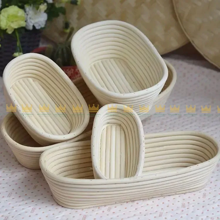 10 Inch Bread Banneton Proofing Basket wholesale handmade round fermentation dough bannetons Customized Rattan