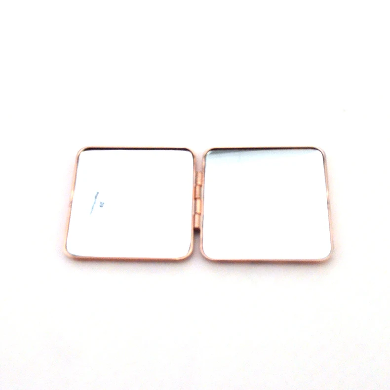 New Carry-on Mini Makeup Mirror Double-sided Portable Square Handheld Folding Mirror For Women At Home