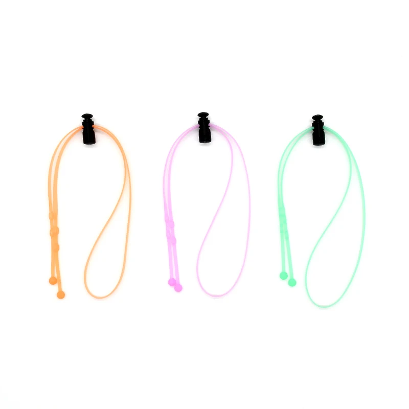 
Good Review Decoration Silicone Reduce Ear Fatigue Kids Face Mask Straps Neck Rope Mask Lanyard 