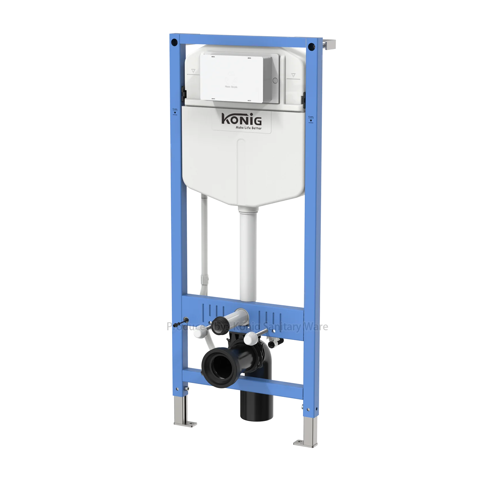 Dual Flush 4/6 Litre HDPE In-wall Concealed Water tank Hidden Flushing Cistern