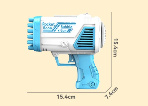 New 2022 bubble gun 32 holes rocket bubble machine toys for kids children outdoor summer season activity