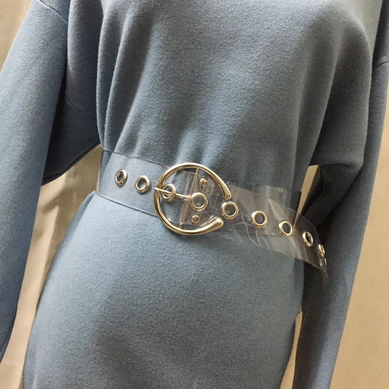 Factory Custom Logo PVC Material Luxury Fashion PVC Belts for Lady Women