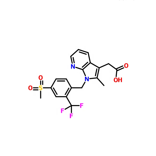 2-[2-methyl-1-[[4-methylsulfonyl-2-(trifluoromethyl)phenyl]methyl]pyrrolo[2,3-b]pyridin-3-yl]acetic acid CAS No.872365-14-5
