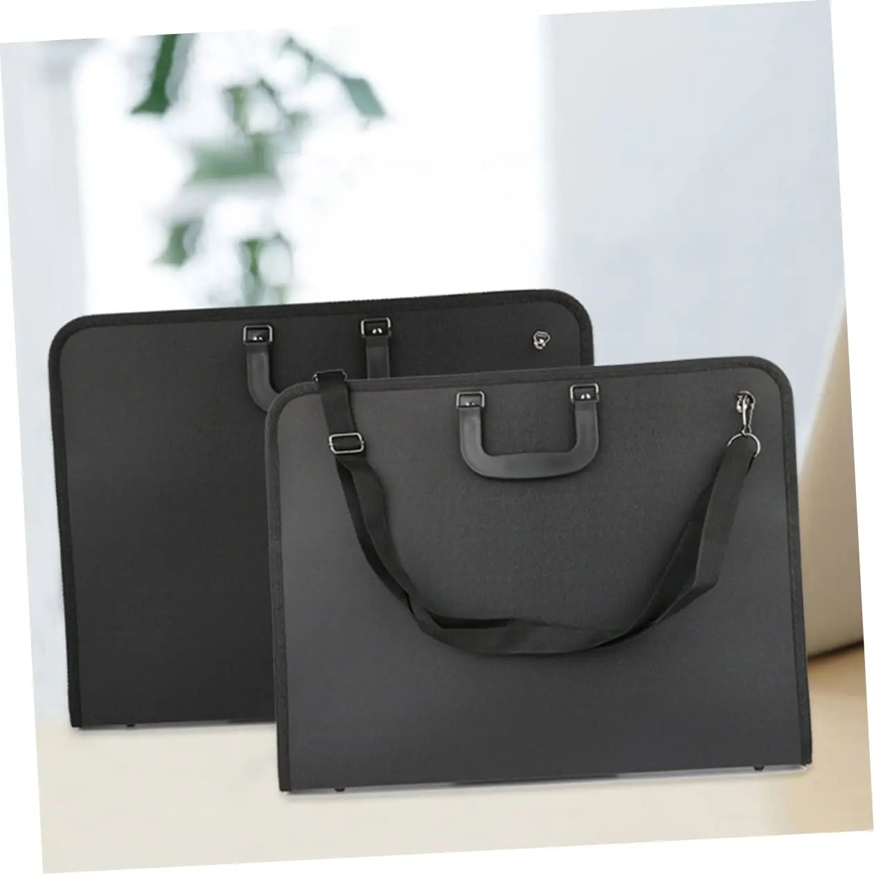 A3 Size PP Plastic Carrier Artist Drawing Storage Bag Organizer Tote Folders with Handle Oxford Art Portfolio Bag