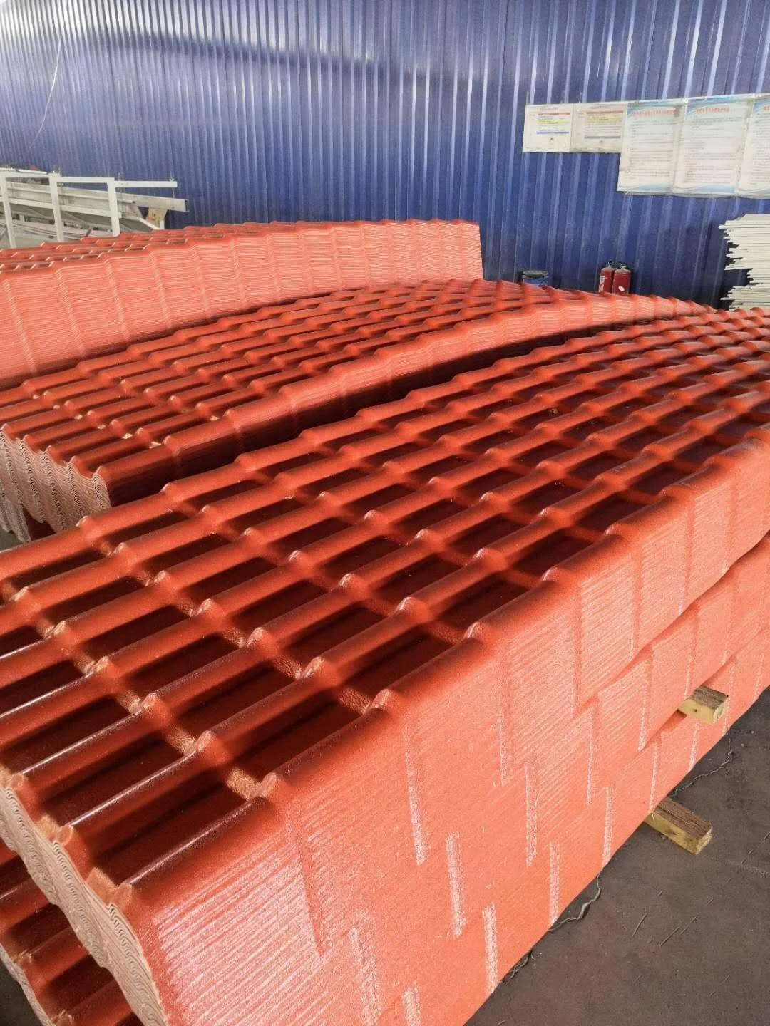 PVC Meta Synthetic resin roofing sheet tiles Corrugated  ASA plastic roof tile