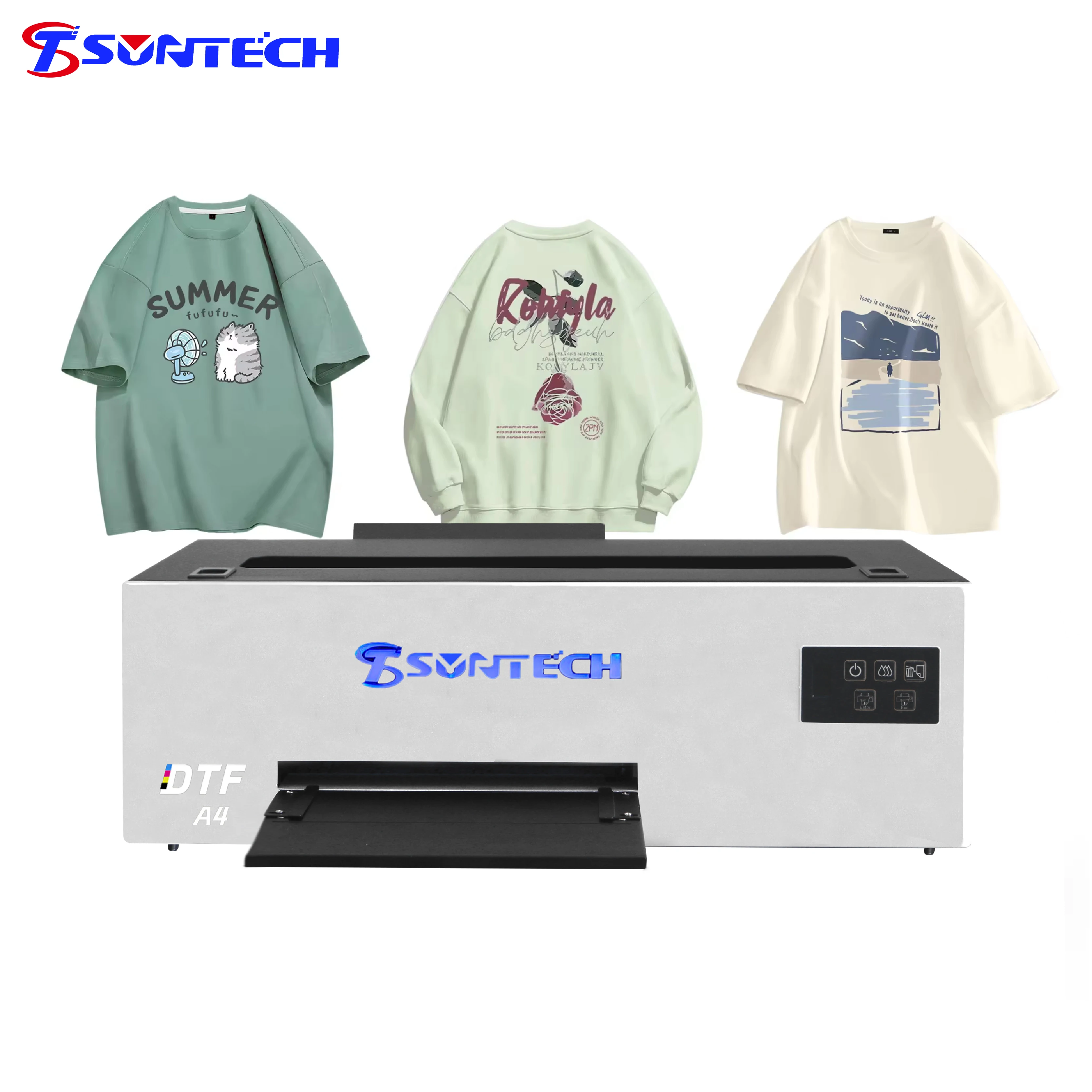 Suntech 30cm 40CM Impresora MIni Heat Transfer DTF Print Digital Printing Machine A3A4 1390 XP600 Inkjet DTF Printer for T Shirt