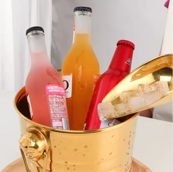 Home & Garden Kitchen & Tabletop Bar & Wine Buckets Beverage Tubs round & Oval Metal & Copper Bottle Coolers for Party Champagne