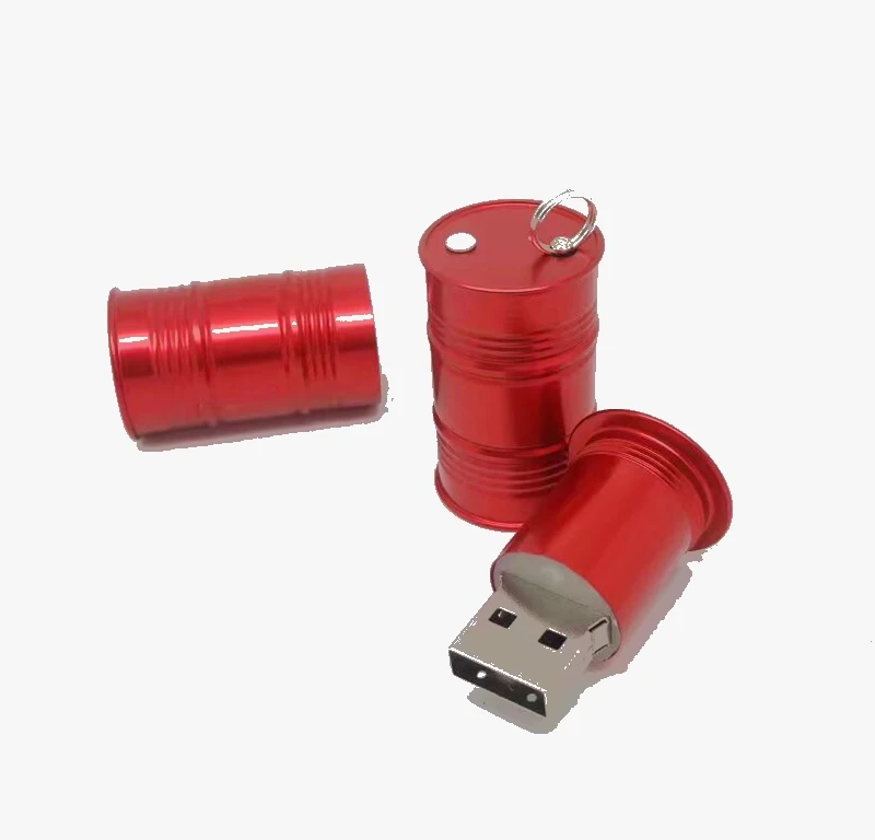 Оптовая продажа с завода мини металлический масляный барабан Usb 2.0 32 ГБ 16 флеш-накопитель