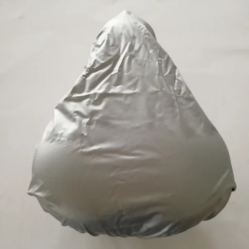 Black PVC Waterproof Bike Saddle Cover, Bicycle Seat Rain Cover with Elastic/