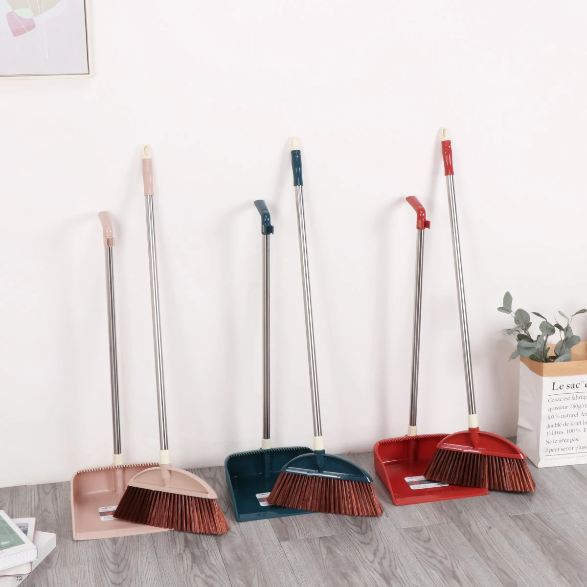 Wholesale High Quality Dustpan Broom Combo Broom With Dustpan And Broom Set With Plastic Brush