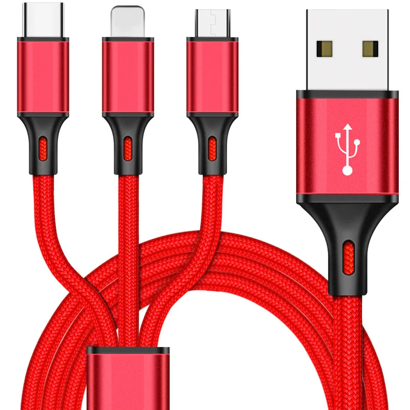 3 in 1 USB Charging Cable Universal Multi Function 3 in 1 usb cable fast charging Cable