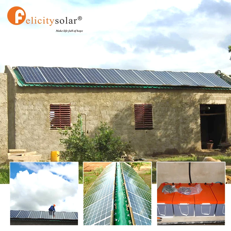 Complete Solar Energy System Home 12KW Off Grid Hybrid Solar Power Panel System