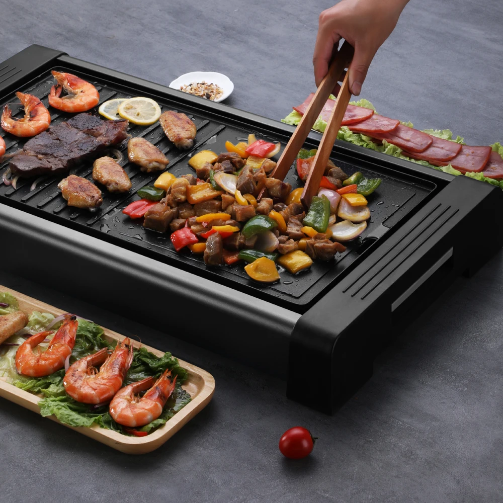 2300W 2 In 1 Grill Electric Bbq Grills For Home Use Kitchen Party